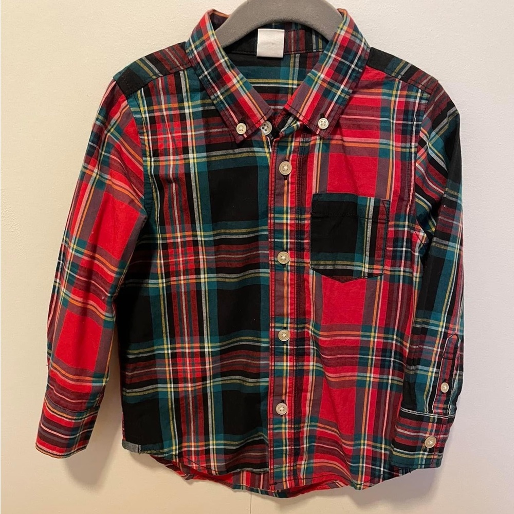 Baby Gap Holiday Plaid Shirt